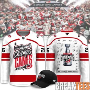 Carolina Hurricanes 2026 Stanley Cup Champions Limited Signed Hockey Jersey