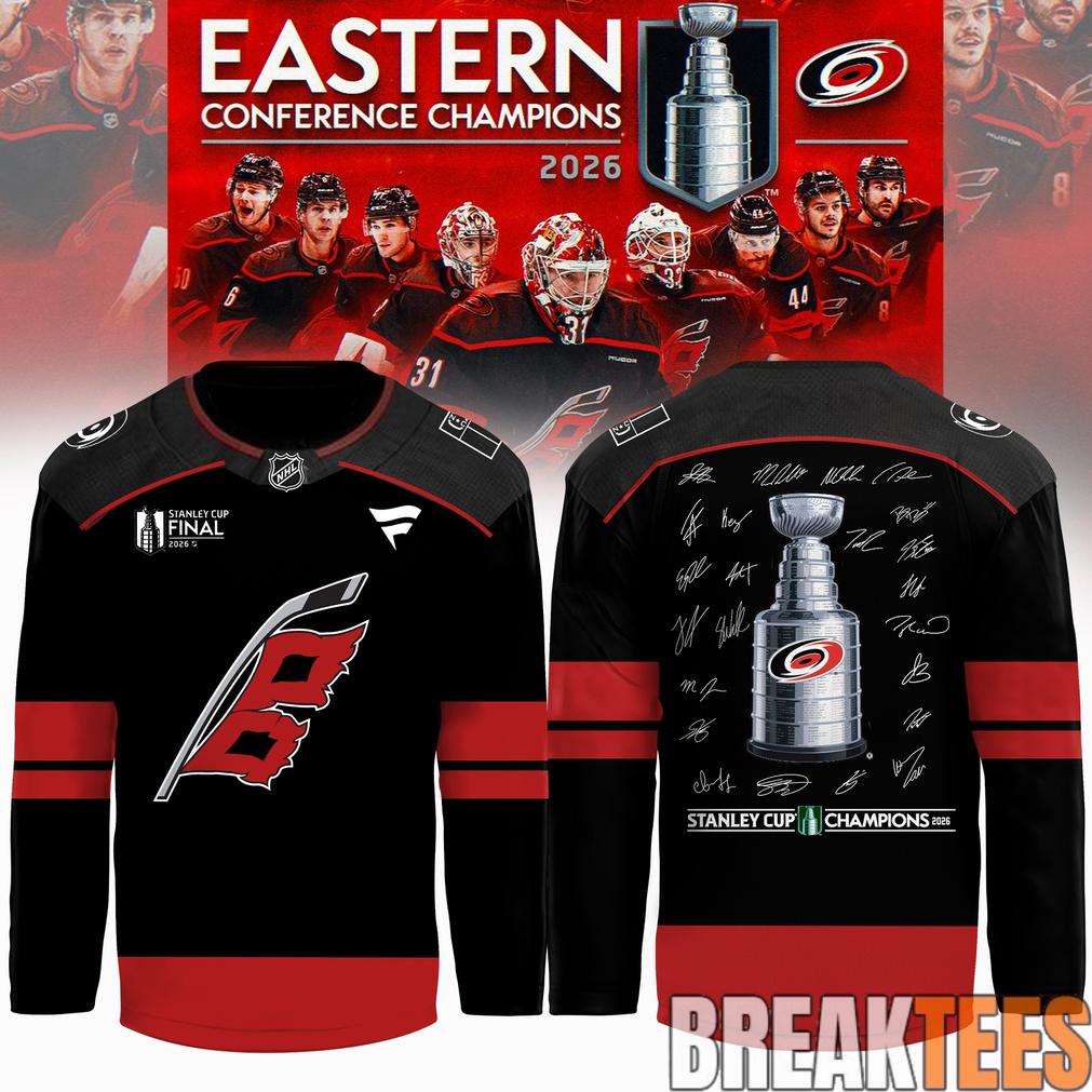 Carolina Hurricanes 2026 Stanley Cup Champions Limited Signed Hockey Jersey Carolina Hurricanes 2026 Stanley Cup Champions Limited Signed Hockey Jersey