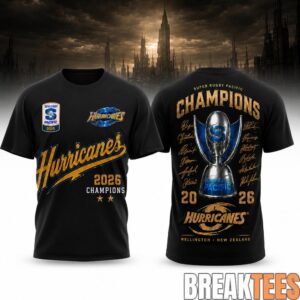 Carolina Hurricanes 2026 Super Rugby Pacific Champions Black Signature Edition Shirt