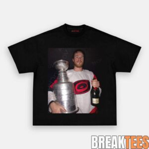 Carolina Hurricanes Alex Smith 37 Champion Graphic Shirt 1