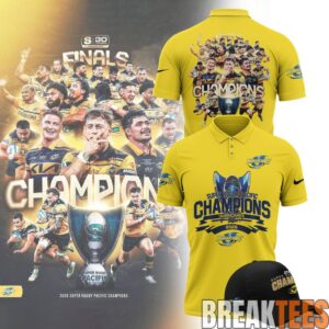 Carolina Hurricanes Super Rugby Pacific 2026 Champions Edition Polo Shirt 1