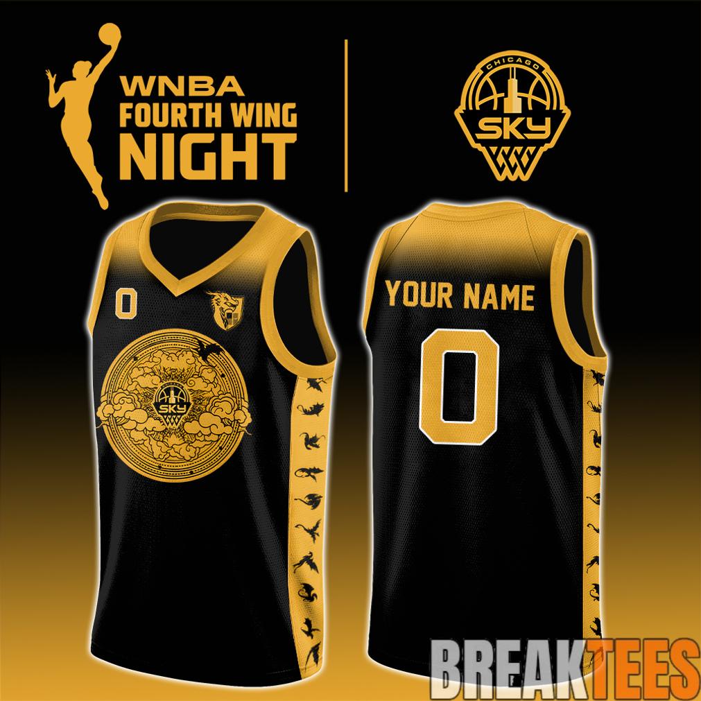Chicago Sky x Fourth Wing Night 2026 Custom Basketball Jersey Chicago Sky x Fourth Wing Night 2026 Custom Basketball Jersey