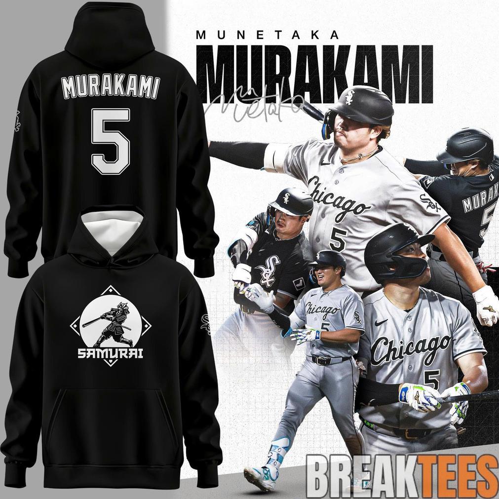Chicago White Sox x Munetaka Murakami Southside Samurai Hoodie Chicago White Sox x Munetaka Murakami Southside Samurai Hoodie