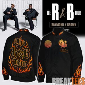 Chris Brown R&B Tour 2026 Bomber Jacket 3