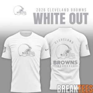 Cleveland Browns 2026 White Out T-Shirt