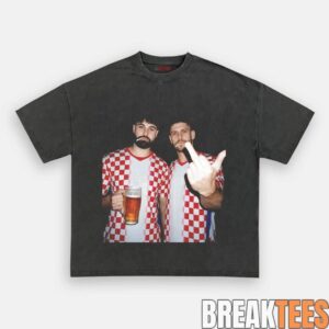 Croatia Drunk Era Black Tee 1