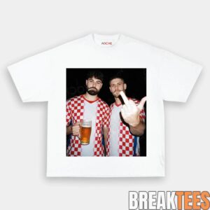 Croatia Drunk Era Black Tee 2