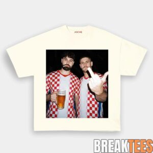 Croatia Drunk Era Black Tee 3