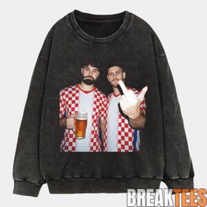 Croatia Drunk Era Black Tee 4