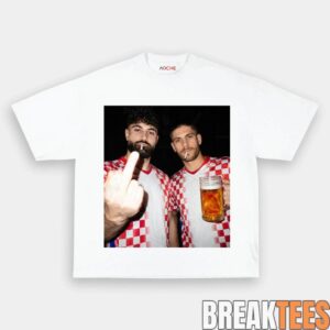 Croatia Football Duo Black TShirt 2
