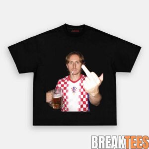 Croatia National Team Luka Modric Drunk Tee 9