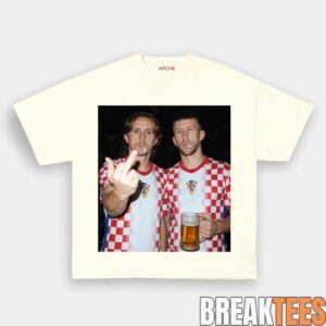 Croatia National Team Perisic Modric Drunk Tee 3