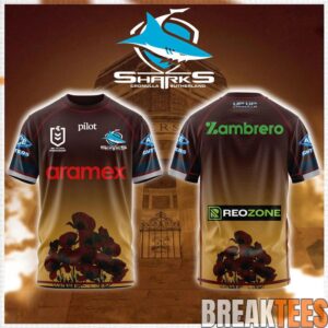 Cronulla Sharks Anzac Day Limited Edition Shirt