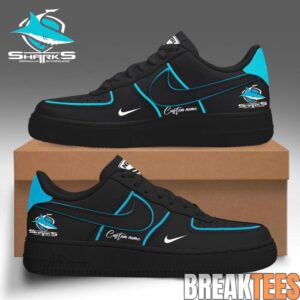 Cronulla Sharks Custom AF1 Shoes 1