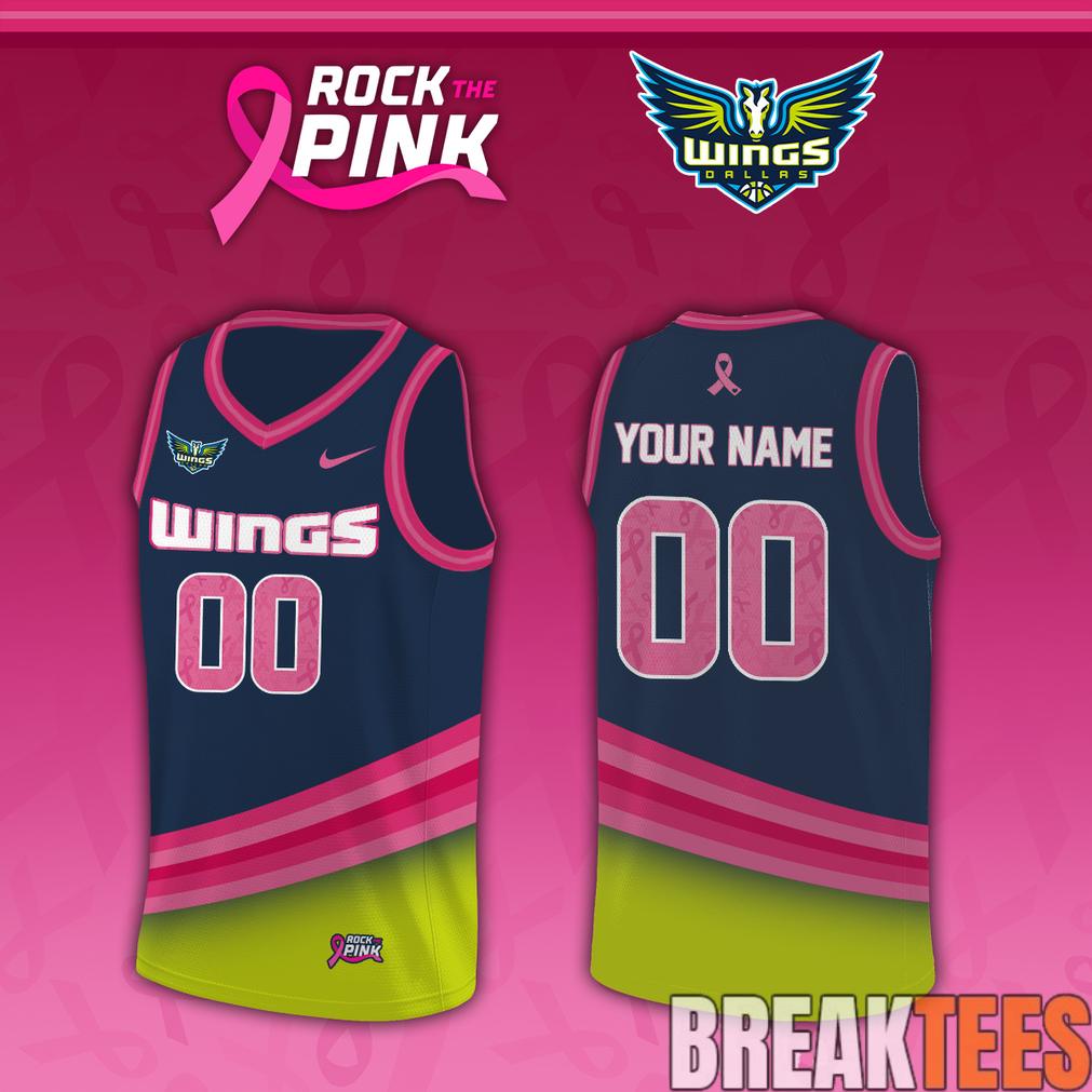 Dallas Wings x Rock The Pink 2026 Custom Jersey Dallas Wings x Rock The Pink 2026 Custom Jersey