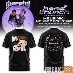 Dan and Phil Announce Hard Launch World Tour 2026 T-Shirt 2