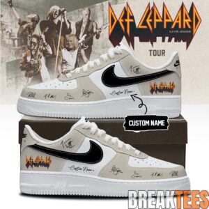 Def Leppard Live 2026 Limited Edition Signature AF1 Shoes