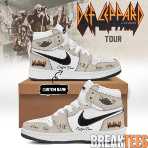 Def Leppard Live 2026 Limited Edition Signature AJ1 Shoes