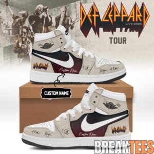 Def Leppard Live 2026 Limited Edition Signature AJ1 Shoes 1