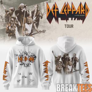 Def Leppard Live 2026 Limited Edition Signature Hoodie 7