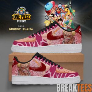 Doflamingo One Piece Fest 2026 Custom AF1 Shoes – Anime Fans Limited Edition