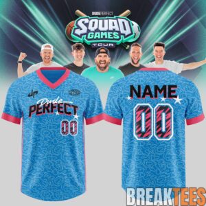 Dude Perfect Squad Game Tour 2026 Custom Football Jersey