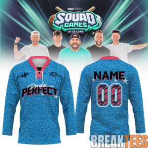 Dude Perfect Squad Game Tour 2026 Custom Hockey Jersey