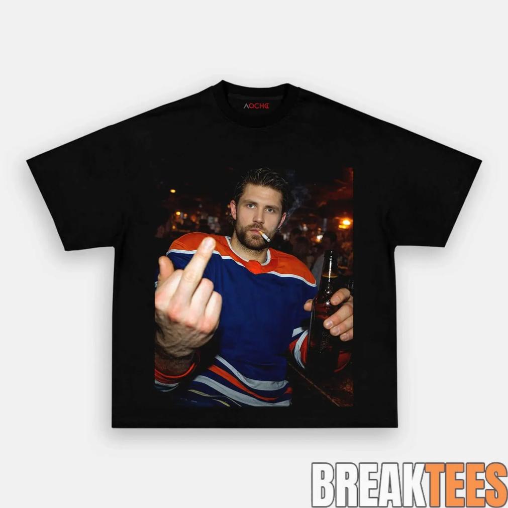 Edmonton Oilers DAVID After Hours Middle Finger Shirt Edmonton Oilers DAVID After Hours Middle Finger Shirt