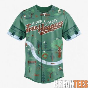 Edmonton Riverhawks 2026 River Valley Tree Hugger Personalized Baseball Jesrey 1