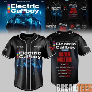 Electric Callboy TANZNEID World Tour – Australia 2026 Exclusive Baseball Jersey