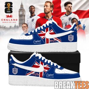 England Football Team x World Cup 2026 Custom Air Force 1 Shoes 1