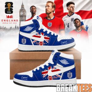 England Football Team x World Cup 2026 Custom Air Jordan 1 Shoes 2