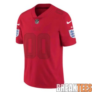 England National Team x NFL Road Custom Football Jersey 1