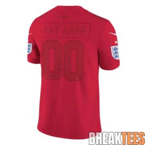 England National Team x NFL Road Custom Football Jersey 2