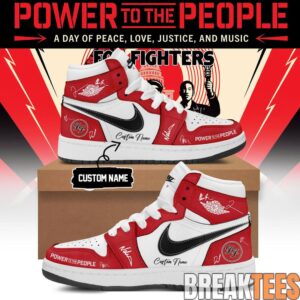 Foo Fighters ‘Power to the people’ Custom Air Jordan 1 Shoes