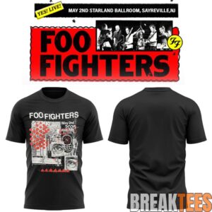 Foo Fighters Secret NJ Show Shirt 2 Foo Fighters Secret NJ Show Shirt 1