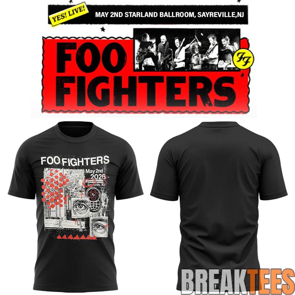 Foo Fighters Secret NJ Show Shirt Foo Fighters Secret NJ Show Shirt