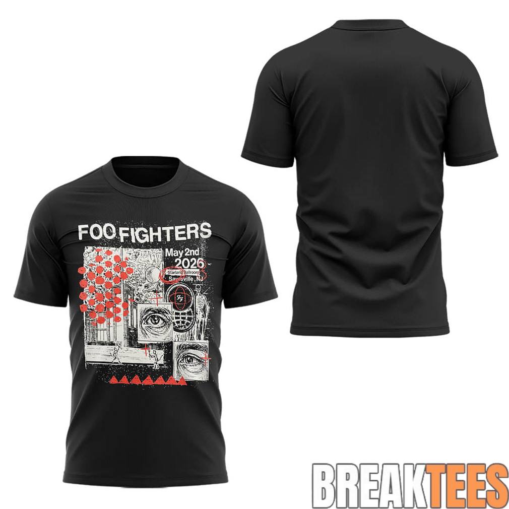 Foo Fighters Secret NJ Show Shirt Foo Fighters Secret NJ Show Shirt