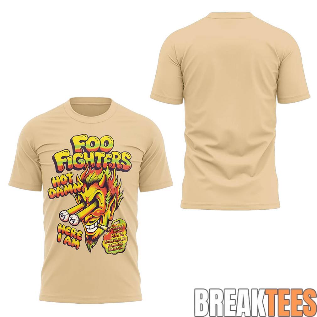 Foo Fighters Secret NJ Show Shirt Foo Fighters Secret NJ Show Shirt