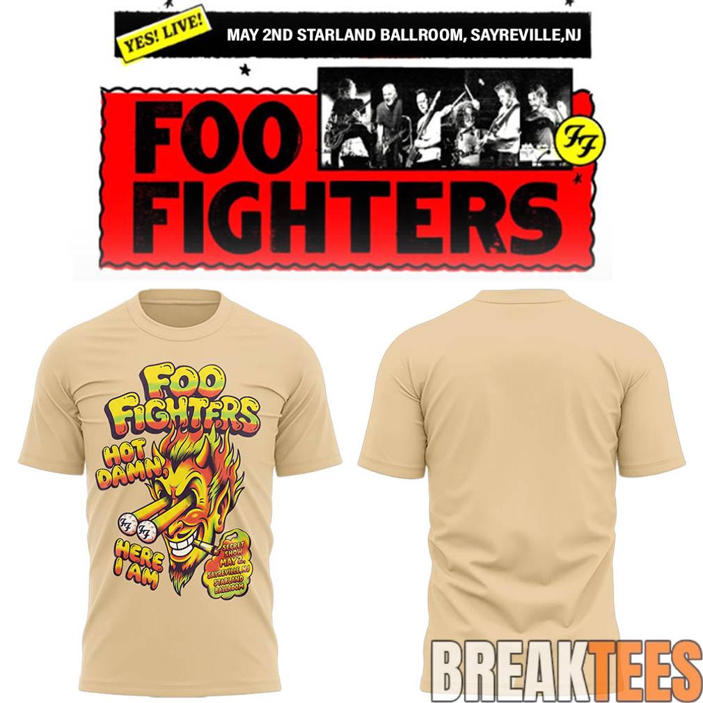 Foo Fighters Secret NJ Show Shirt Foo Fighters Secret NJ Show Shirt