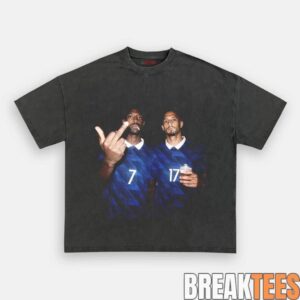 France National Team Dembele x Saliba Drunk Smoke Tee 1