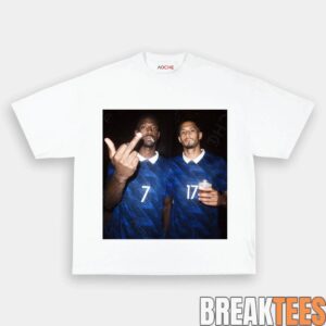 France National Team Dembele x Saliba Drunk Smoke Tee 2