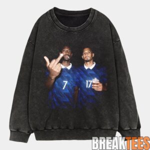 France National Team Dembele x Saliba Drunk Smoke Tee 4