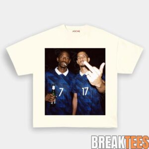 France National Team Dembele x Saliba Drunk Tee 2 France National Team Dembele x Saliba Drunk Tee 3