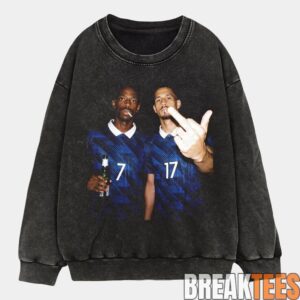 France National Team Dembele x Saliba Drunk Tee 3 France National Team Dembele x Saliba Drunk Tee 4