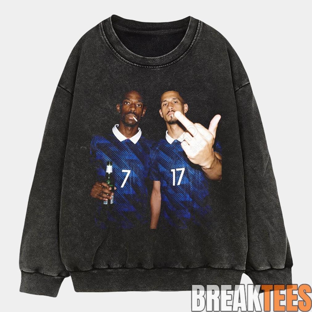 France National Team Dembele x Saliba Drunk Tee France National Team Dembele x Saliba Drunk Tee