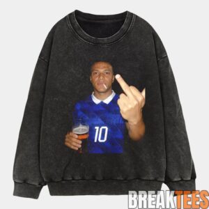 France National Team Mbapp Drunk Middle Finger Tee 2