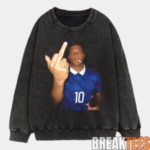 France National Team Mbapp Drunk Middle Finger Tee 7