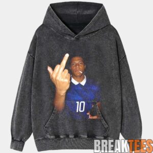 France National Team Mbapp Drunk Middle Finger Tee 8