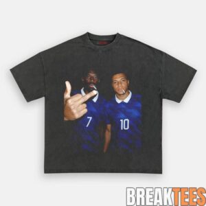 France National Team Mbapp x Dembele Drunk Smoke Tee 1